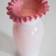 Vintage artistic pink glass vase, Tarnowiec, Sulczan, Europe, 1970s