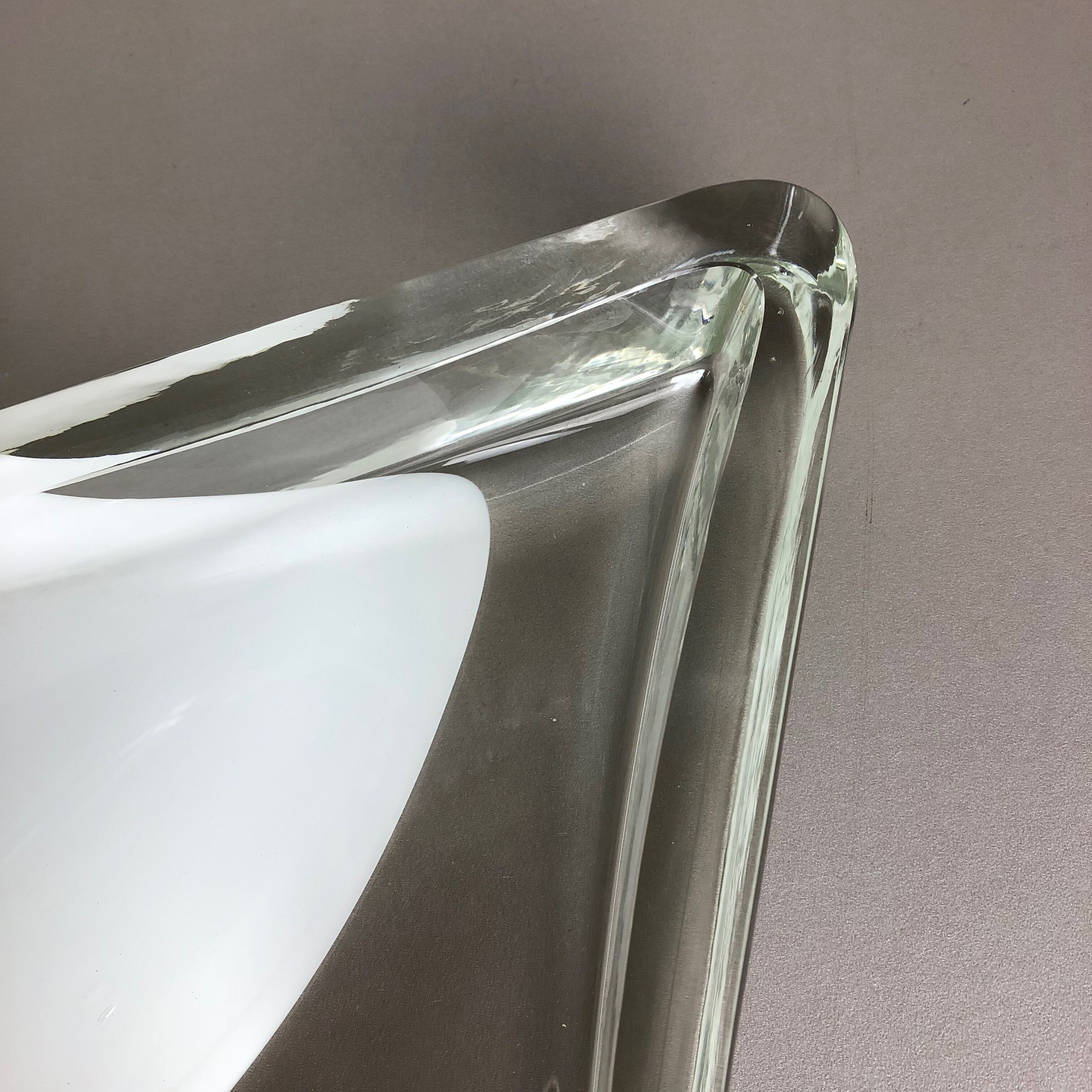 Murano glass shell bowl Antonio da Ros, Cenedese 1970s