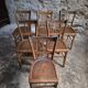Set of 6 vintage French bistro chairs – Beech, 1950s
