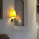 Pair of metal lamps with lampshade