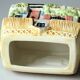 Handpainted fine ceramic design teapot "The Village"