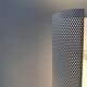 Pair of vintage wall lights, brass and white perforated metal, Hans Agne Jakobsson