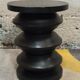Black solid wood stool