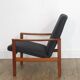 Fauteuil scandinave en teck 1960