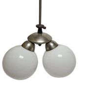 Art Deco glass chandelier, Poland, 1970s