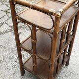 Rattan side table