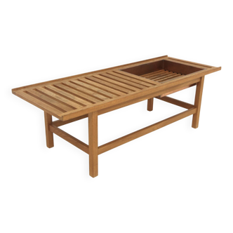 Scandinavian indoor planter in oak, Sweden, 1960