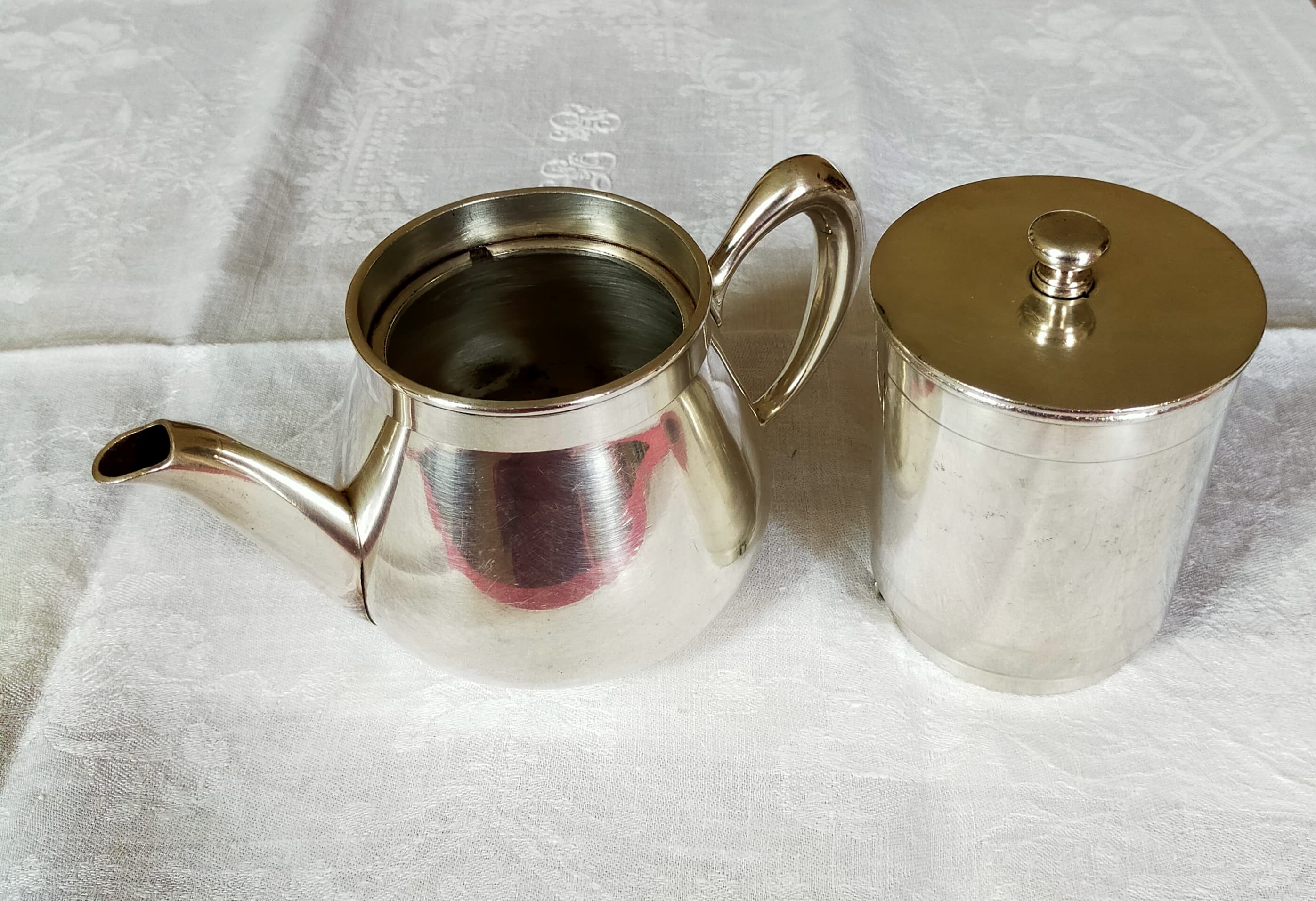 Christofle silver metal coffee maker
