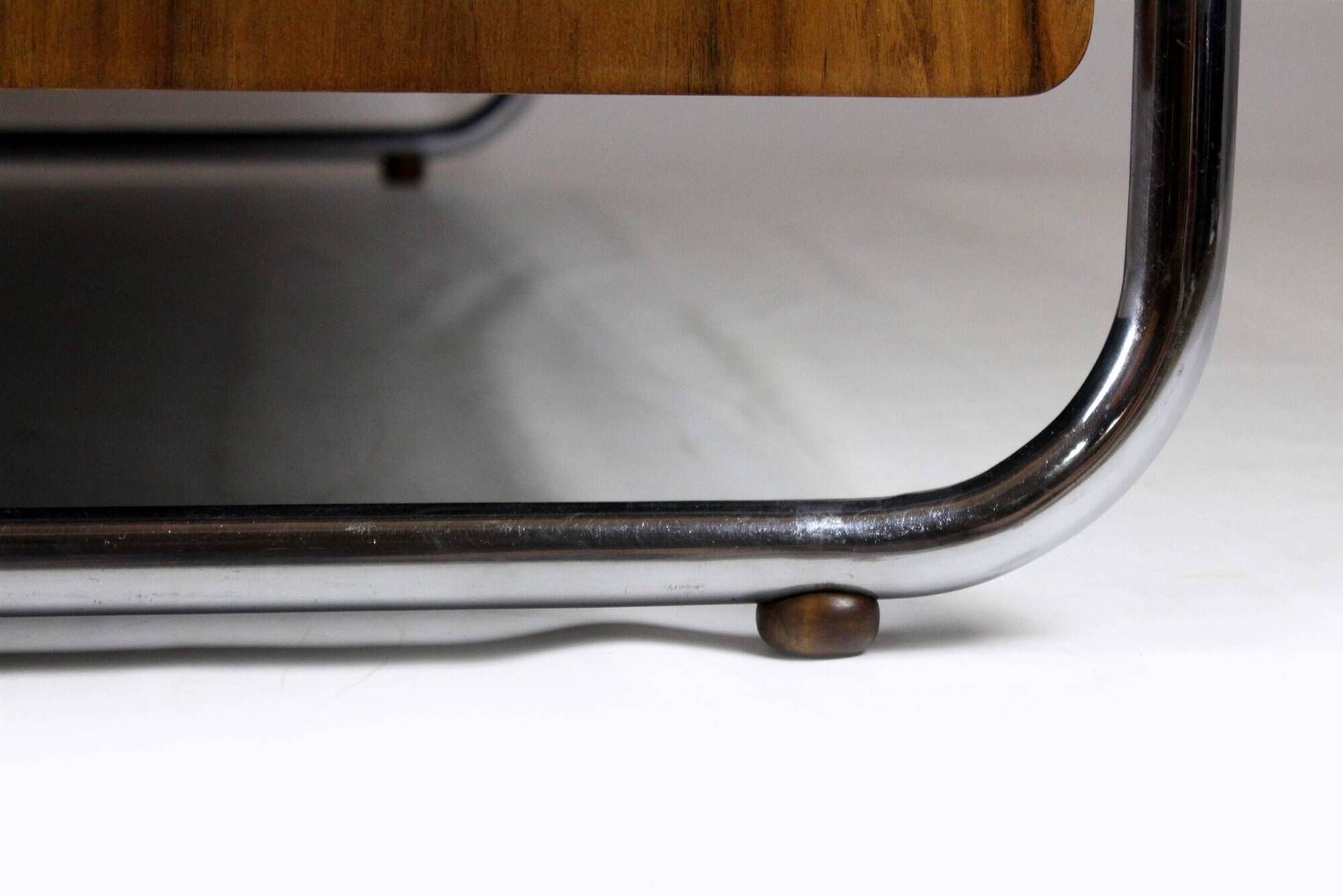 Restored Bauhaus Tubular Steel and Chrome Sofa, Czechoslovakia, 1940s