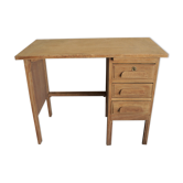 Bureau d'usine en bois annees 50