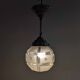 Suspension boule art deco en verre depoli