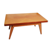 Table basse vintage relevable portefeuille Albert Ducrot