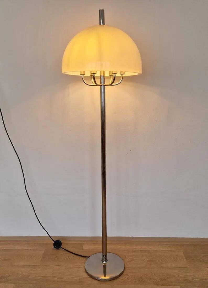 Midcentury Floor Rare Lamp Mushroom, Germany, 1970s