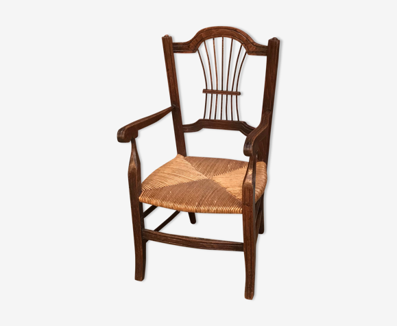 Fauteuil pour enfant paillée