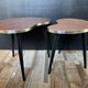 Duo of wooden and Formica coffee tables from the 60s and 70s