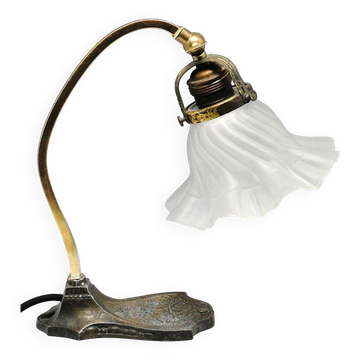 Early 20th century Art Nouveau bedside table lamp, Austria-Hungary, 1890s