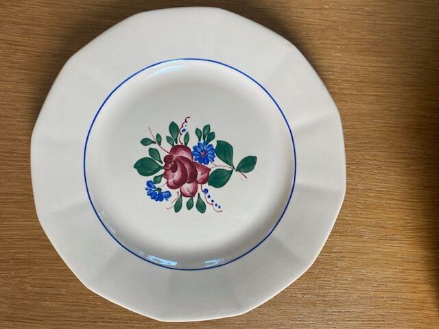 Set of 11 Digoin Sarreguemines plates