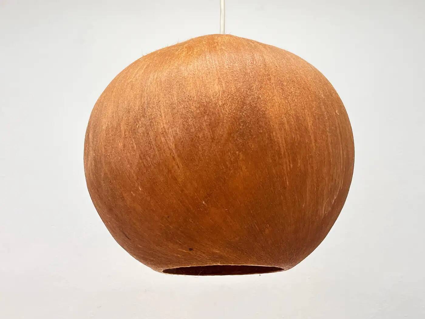 Beautiful design midcentury cocoon resin pendant, 1950s