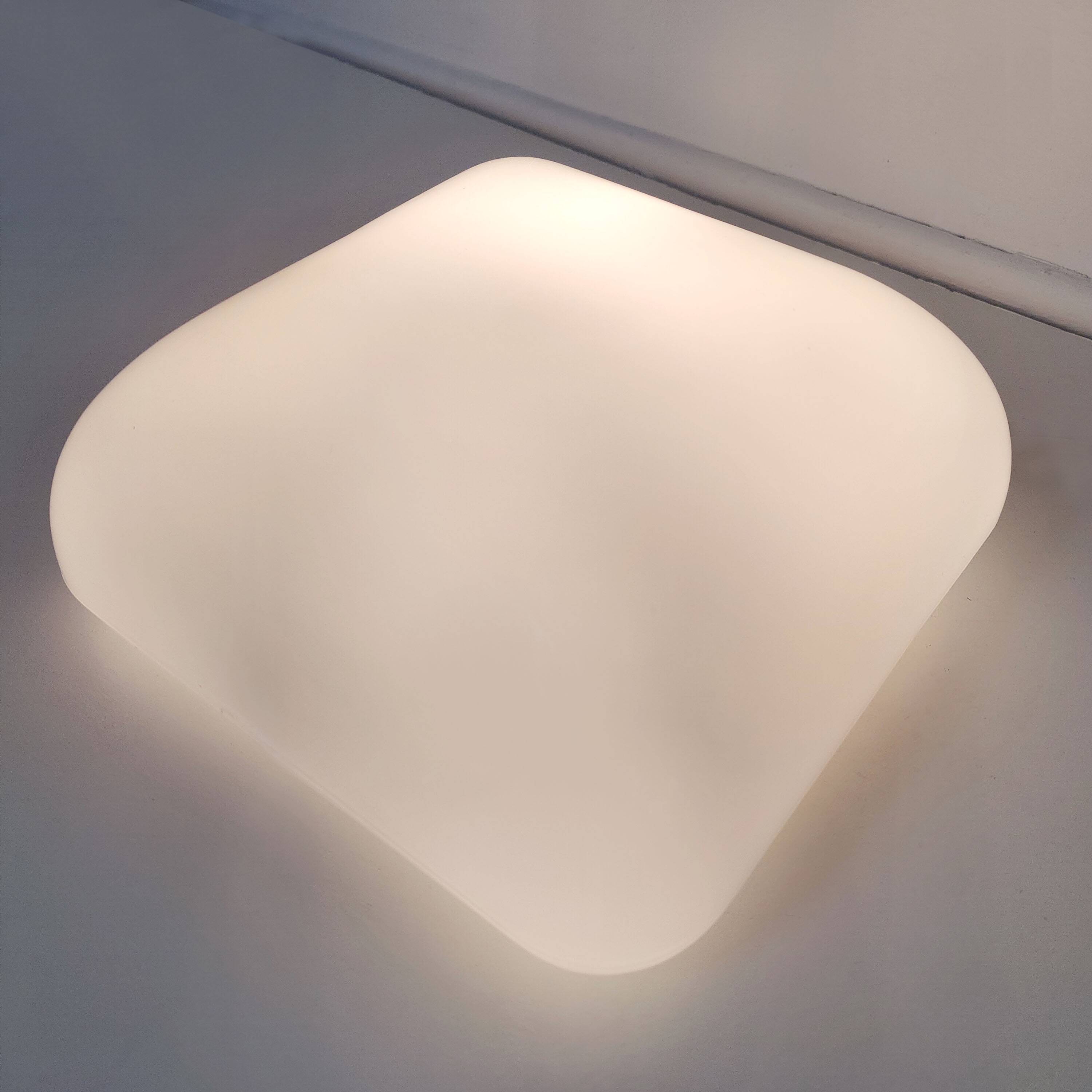 Vintage opaline glass globe square ceiling light/ wall light