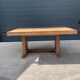 Table à manger art déco en chêne cérusé vers 1940