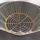 Metal and wood harvest basket