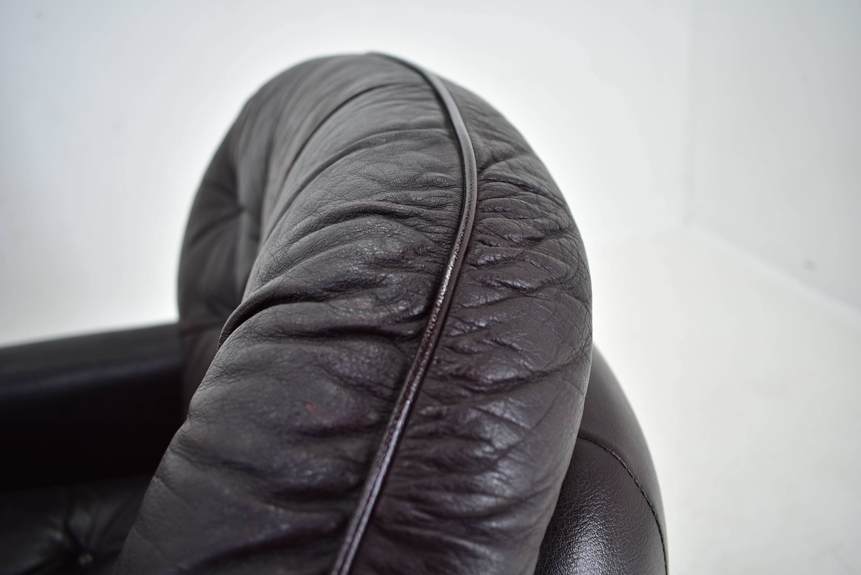 Design, Scandinavian, leather armchairs by Peem, 1970s, Finland