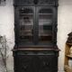 Hunting buffet XIX Louis XIII oak, cabinet curiosity showcase library