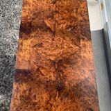 Vintage burl wood coffee table - 1970s