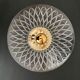 Vintage lampshade in chiseled glass