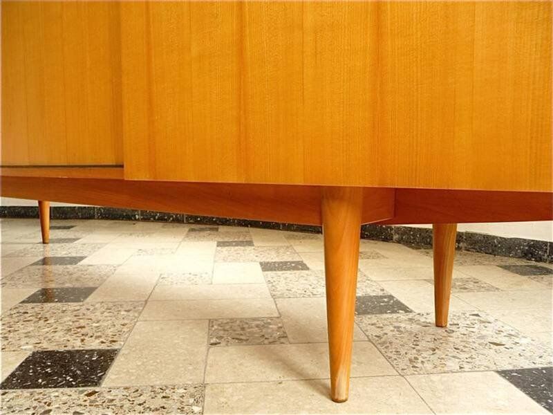 Sideboard in cherrywood with sliding doors from Wilhelm Renz, Germany 1960s