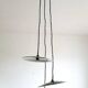 Trio pendant lights in enamelled industrial sheet metal