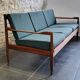 Vintage Scandinavian 3-seater canapé in solid wood