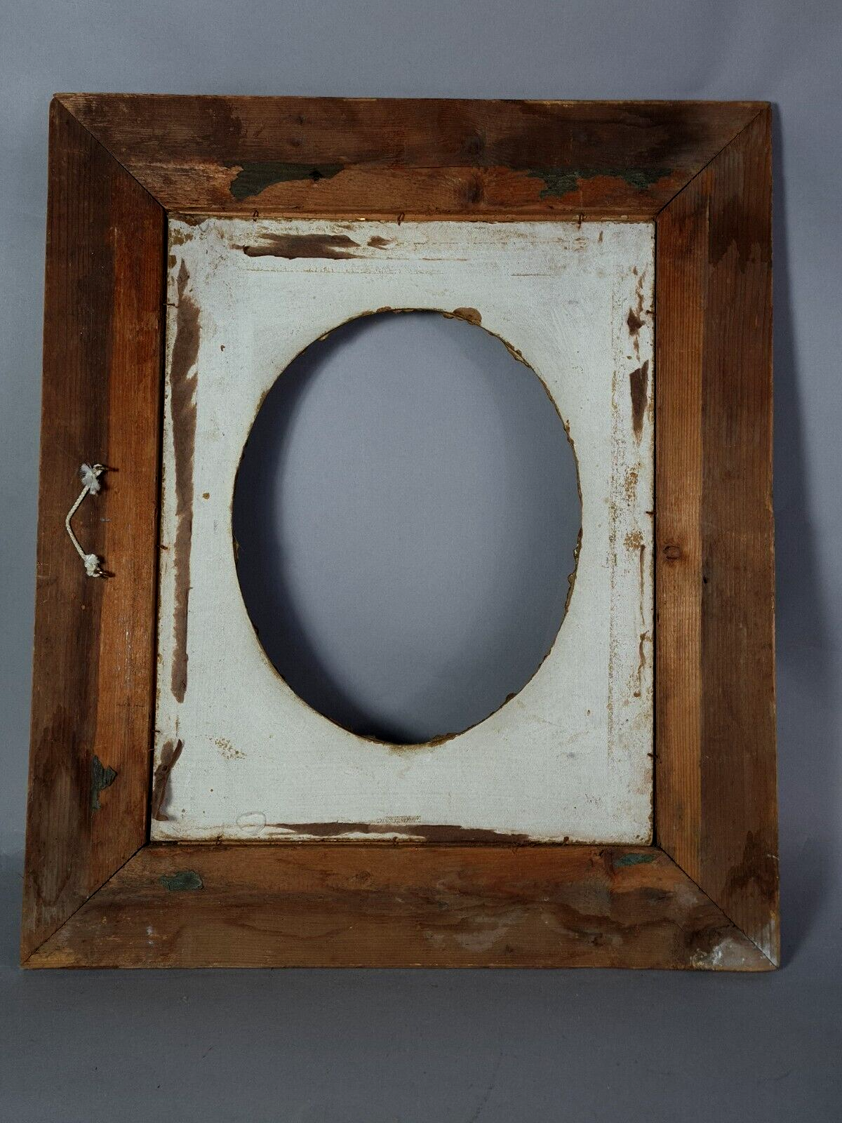 Old frame view rectangle or oval wood gilded stucco 58x48 cm SB108