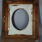 Old frame view rectangle or oval wood gilded stucco 58x48 cm SB108