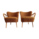 Pair of 1950 cocktail armchairs
