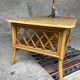 Vintage bamboo, wood and rattan coffee table