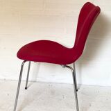Pink chair 3107 by Arne Jacobsen