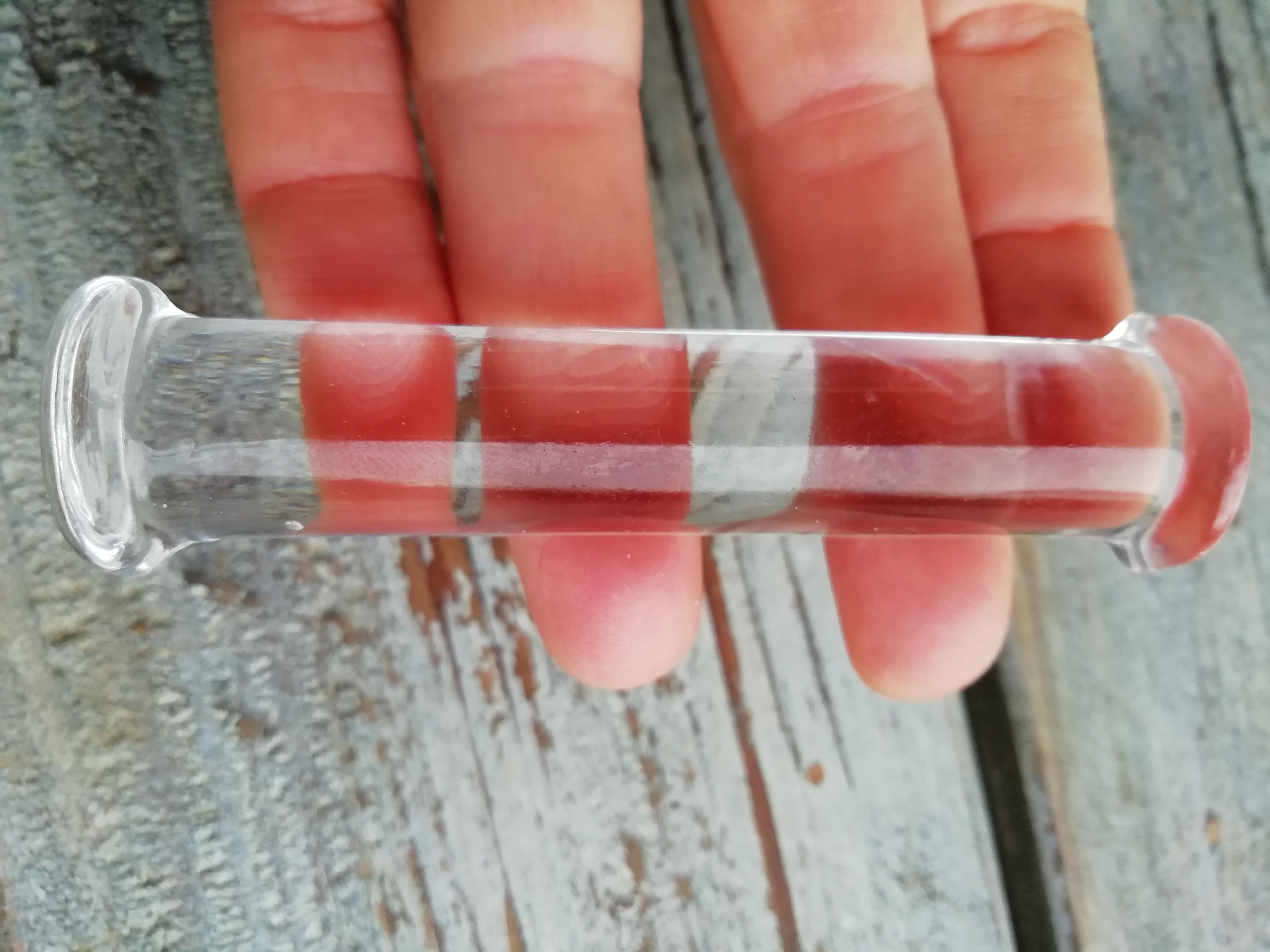 Set of 12 glass knife holders