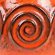 Vintage Orange Vase Jasba West Germany Pottery Retro 322 11-28
