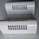 Pair of vintage wall sconces in sheet metal/Perriand/Mategot style.