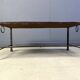 Spanish iron and ceramic tile coffee table, 1950s
