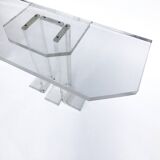 1970s lucite table hollywood regency perspex acrylic vintage postmodern space charles hollis jones