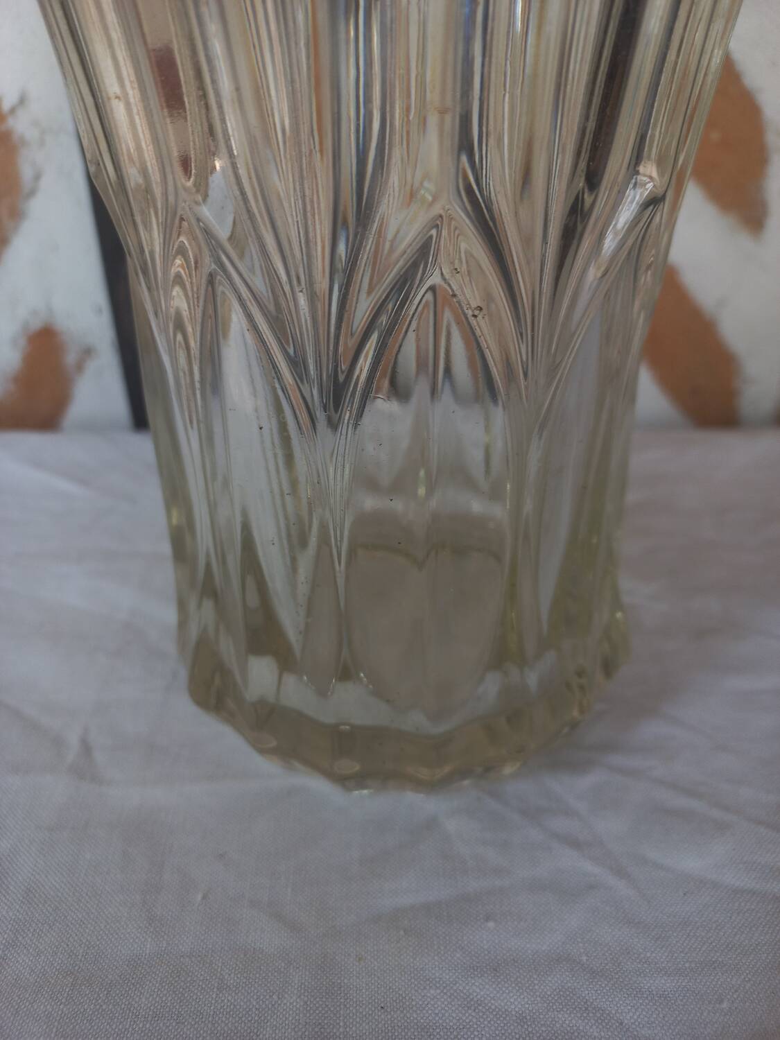 Molded glass vase