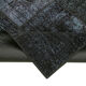 Handmade turkish overdyed 171 cm x 243 cm black patchwork carpet