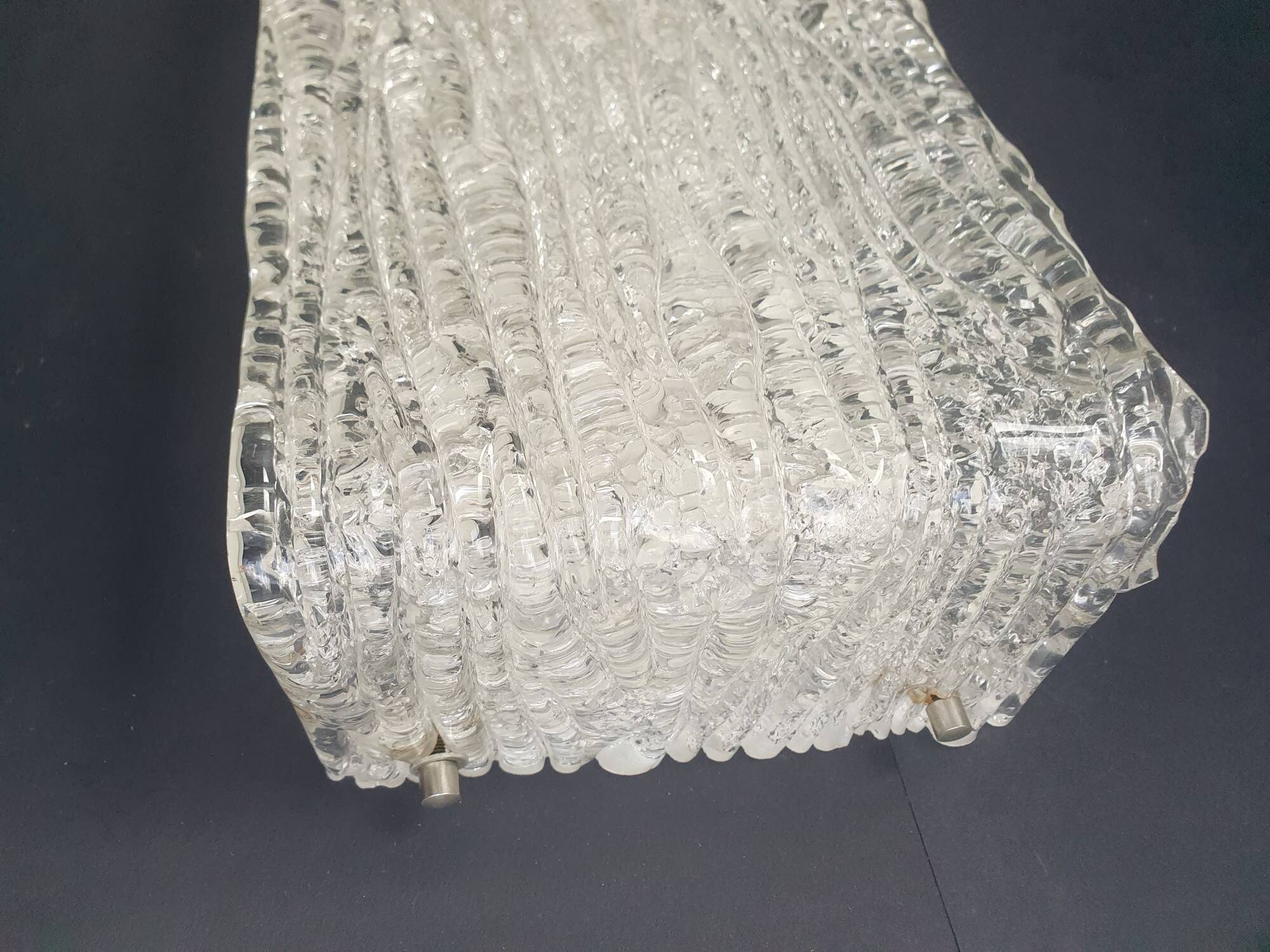 Pair of Murano glass wall lights by Kaiser Leuchten, 1950s