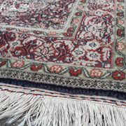 Tapis ancien kashmir laine et soie 144x93cm