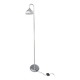 Floor lamp in chromed metal and holophane glass 1970