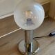 TARGETTI table lamp in chrome and transparent/white glass.