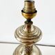 Gold-plated metal lamp base, 1950s