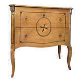 Commode sauteuse en merisier d’époque transition xviii eme siècle